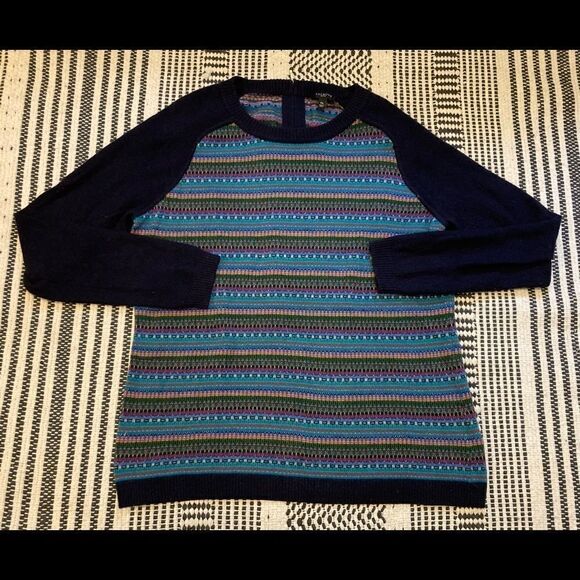 Vintage Talbots striped Sweater Medium - Picture 3 of 8